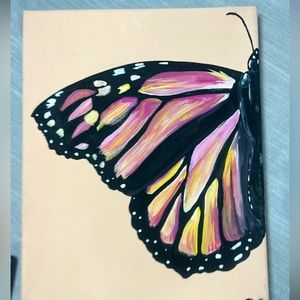 Homemade butterfly painting